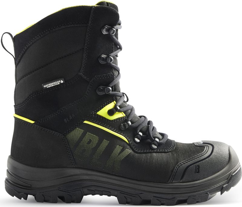 Blåkläder - 2490-0000 STORM - Winterschoen Hoog - Zwart/High Vis Geel - Waterdicht - Thinsulate™ Isolatie