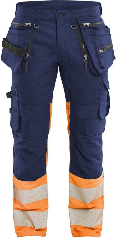 Blåkläder - 1130-1149 - High Vis Werkbroek - Marineblauw/Oranje