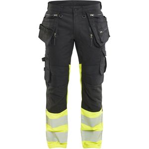 Blåkläder - 1130-1149 - Werkbroek - Zwart/High Vis Geel - Stretch