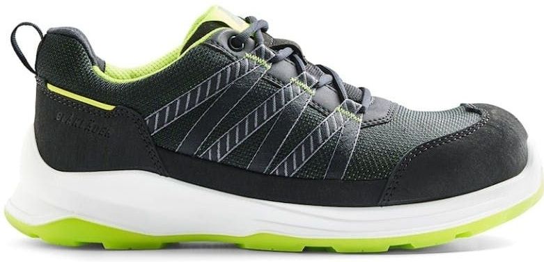 Blåkläder - 2402-0000 SPRINTER - Veiligheidsschoen - Zwart/Limoengroen - Textiel