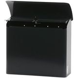 V-Part Brievenbus - Staal - Antracietkleurig - Wandgemonteerd met Cilinderslot