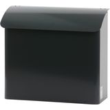 V-Part Brievenbus - Staal - Antracietkleurig - Wandgemonteerd met Cilinderslot