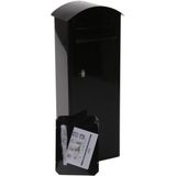 V-part Kolombrievenbus Rooftop 37,5 X 98,5 Cm Rvs Zwart