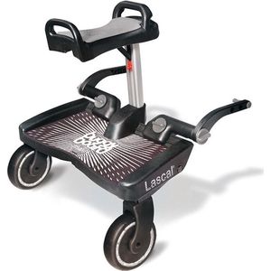 Lascal BuggyBoard MAXI+ - Meerijdplankje zet zitje voor kinderwagen/buggy - Tot 22kg - Grijs