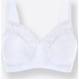 Miss Mary of Sweden - Broderie Anglaise - Comfortbeha zonder Beugel - Wit - 90D