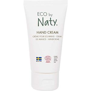 Eco by Naty, Handcrème, 100% plantaardige ingrediënten met 0% parfum, hypoallergeen en dermatologisch getest, tube van 50 ml