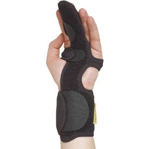 Basko Vission Single Finger Splint - S - Universeel - Zwart