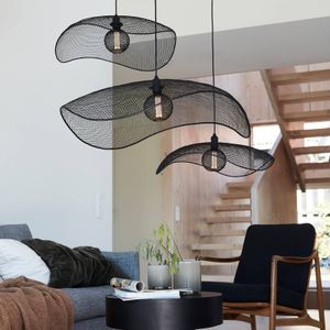 PR Home Vivi hanglamp, rasterwerkkap, zwart, Ø 61 cm