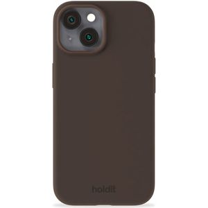 Holdit Silicone Case voor de Apple iPhone 15 - Chocolate