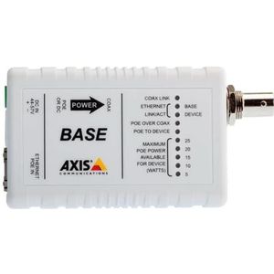 Axis - T8641 - Poe+ Ethernet Over Coax Base - Wit - Robuust Ontwerp