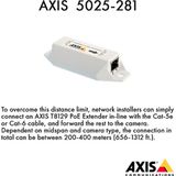 Axis - T8129 - PoE-extender - Zwart - Ethernet