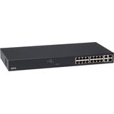 Axis T8516 - Switch - managed - 16 x 10/100/1000 (PoE+) + 2 x 10/100/1000/SFP - Desktop, an Rack montierbar - PoE+ (240 W)