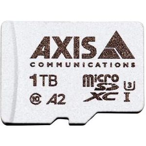 Axis Geheugenkaart Surveillance 1 TB microSDXC 1 stuk (microSDXC, 1000 GB, U3, UHS-I), Geheugenkaart, Wit