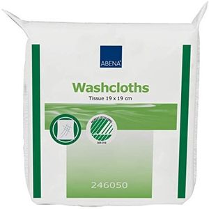 ABENA Papieren washandjes voor eenmalig gebruik, doos van 2500 stuks - 19 x 19 cm