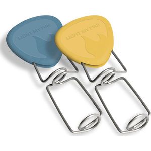 LMF Grandpa's Bio Grillvork 2-pack Musty Yellow & Hazy Blue