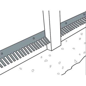 VentiStrip Vogelschroot – Metalen vogelwering – Duivenwering – Alle soorten dakpannen – 100x7x39cm