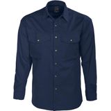Projob - 5203 Hemd Lange Mouwen - Marine - 65% Polyester 35% Katoen