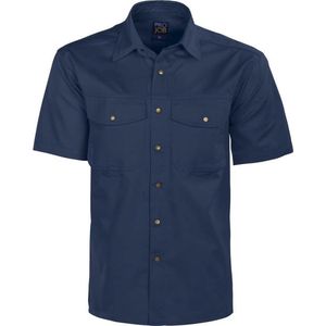 Projob - 4201 - Overhemd - Korte Mouwen - Blauw - Katoen