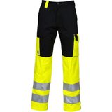 Projob 6501 Signalisatiebroek Met Kniezakken en Iso 20471 Klasse 2 646501 - Geel