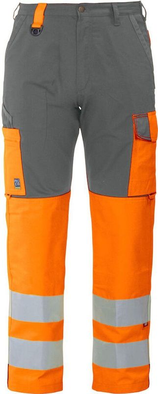 Projob 6501 Signalisatiebroek Met Kniezakken en Iso 20471 Klasse 2 646501 - Oranje