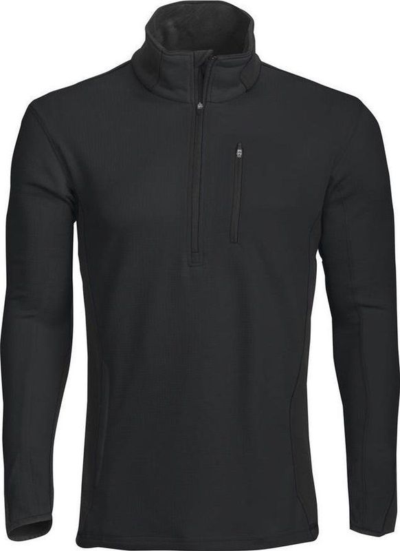 ProJob 3306 SWEATER MET KORTE RITS 643306 - Zwart