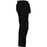 Projob 5524 Canvas Broek Met Kniezakken en Spijkerzakken 645524 - Zwart