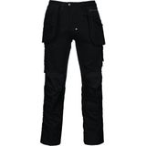 Projob 5524 Canvas Broek Met Kniezakken en Spijkerzakken 645524 - Zwart