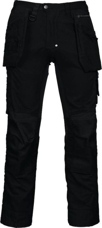 Projob 5524 Canvas Broek Met Kniezakken en Spijkerzakken 645524 - Zwart