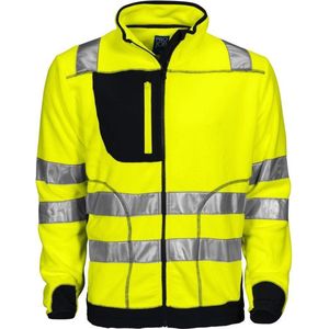 ProJob 6303 SIGNALISATIEFLEECE EN ISO 20471 KLASSE 3 646303 - Geel/Zwart - XXXL