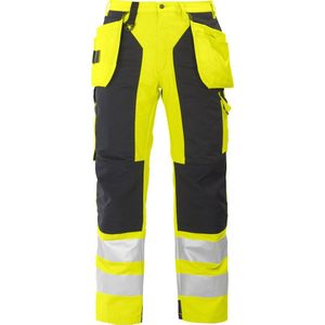 ProJob 6506 - Broek - Geel/Zwart - Materiaal met Kniezakken en Spijkerzakken