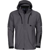 Projob - 3406 Softshell Jas - Grijs - Functionele Drielagige Wind- en Waterafstotende Jas
