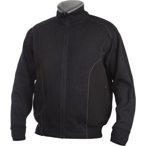 ProJob 2121 SWEATER LANGE RITS 642121 - Zwart