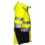 Projob 6419 Ongevoerde Signalisatiesoftshell - Geel - 100% Polyester - Reflecterende Details
