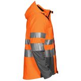 Projob 6420 Gevoerde Softshell - ISO 20471 Klasse 3/2 - Oranje/Grijs