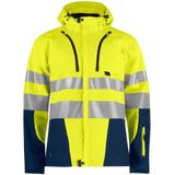 Projob 6419 Functionele Softshell - Geel/Marine - ISO 20471 Klasse 3/2