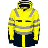 Winterjas - Geel - 75% Polyester 25% Polyurethaan - ISO 20471 Klasse 3