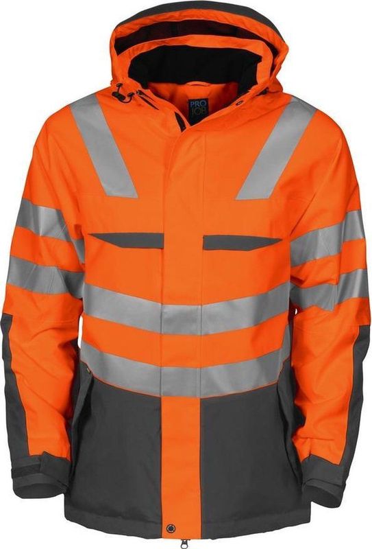Winterjas - Geel - 75% Polyester 25% Polyurethaan - ISO 20471 Klasse 3