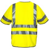 Signalisatiehesje - Felgeel - 100% Polyester - Reflecterende Strips EN ISO 20471