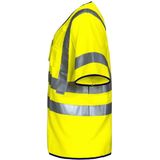 Signalisatiehesje - Felgeel - 100% Polyester - Reflecterende Strips EN ISO 20471