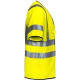 Signalisatiehesje - Felgeel - 100% Polyester - Reflecterende Strips EN ISO 20471