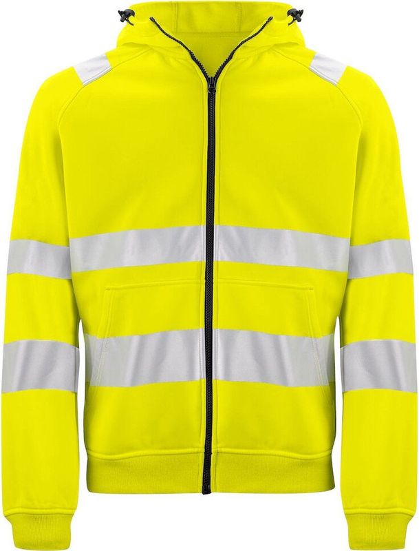 ProJob 6132 SIGNALISATIE HOODIE EN ISO 20471 KLASSE 3/2 646132 - Geel/Zwart