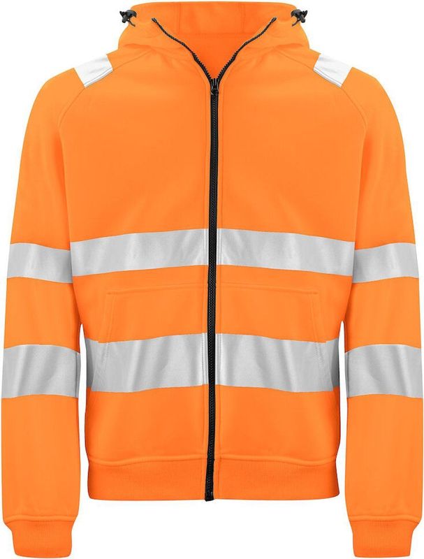 ProJob 6132 SIGNALISATIE HOODIE EN ISO 20471 KLASSE 3/2 646132 - Oranje/Zwart