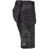 Projob 5562 Full Stretchshort Met Spijkerzakken 645562 - Zwart