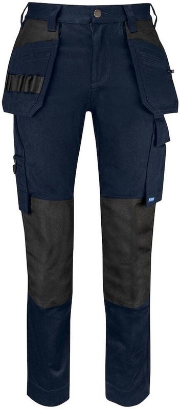 Projob 5563 Damesbroek Met Kniezakken en Spijkerzakken Katoen 645563 - Marine