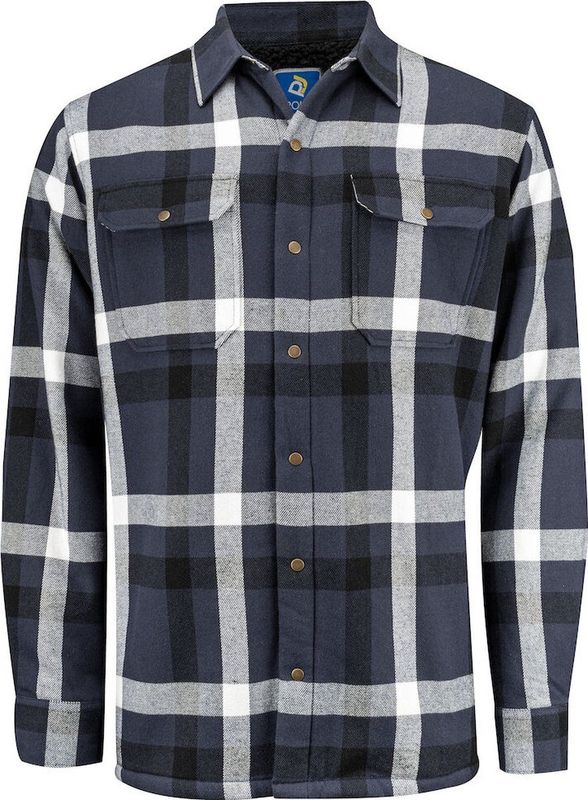 Projob - 5213 - Flanellen Hemd - Marine - Gevoerd