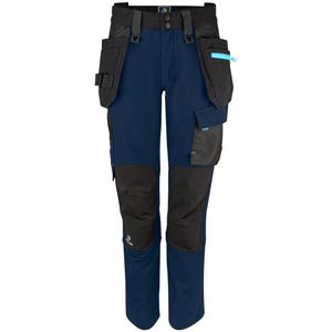 Projob 5564 Dames Stretchbroek Met Kniezakken en Spijkerzakken 645564 - Marine