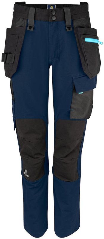 Projob 5564 Dames Stretchbroek Met Kniezakken en Spijkerzakken 645564 - Marine