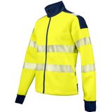 ProJob 6111 DAMES SIGNALISATIESWEATER EN ISO 20471 KLASSE 3/2 646111 - Geel/Marine