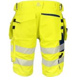 Projob 6575 - Signalisatie Stretchshort - Geel/Marine - Met Spijkerzakken - ISO 20471 Klasse 2/1