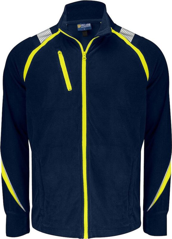 Projob - 2328 - Microfleece - Marine/Geel - 100% Polyester